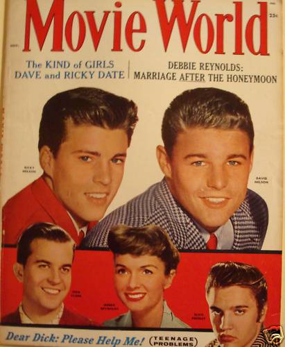 MOVIE WORLD magazine side cover  Vol 3 # 5 November 1958