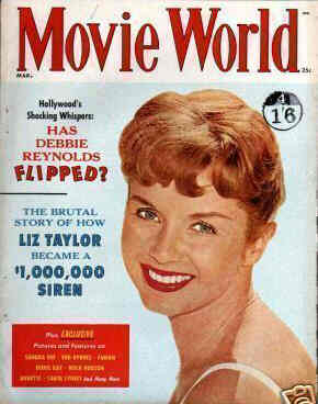 MOVIE WORLD magazine side cover  Vol 5 No 2 March 1960
