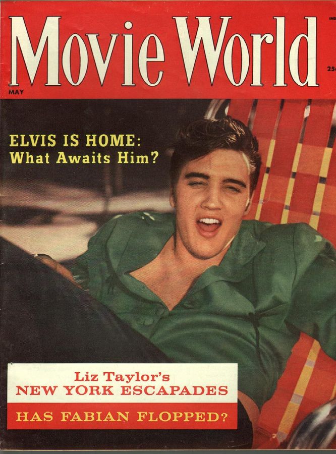 MOVIE WORLD magazine side cover  Vol 5 No 3 May 1960
