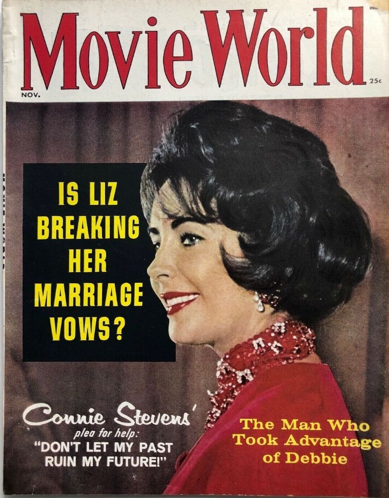 MOVIE WORLD magazine side cover  Vol 5 No 6 November 1960