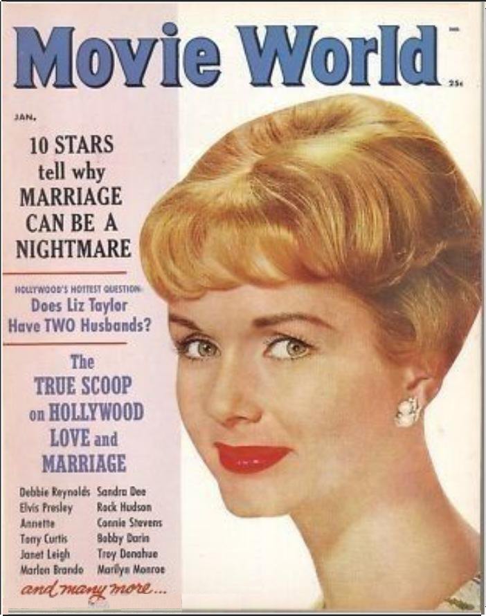 MOVIE WORLD magazine side cover  Vol 6 No 1 January 1961