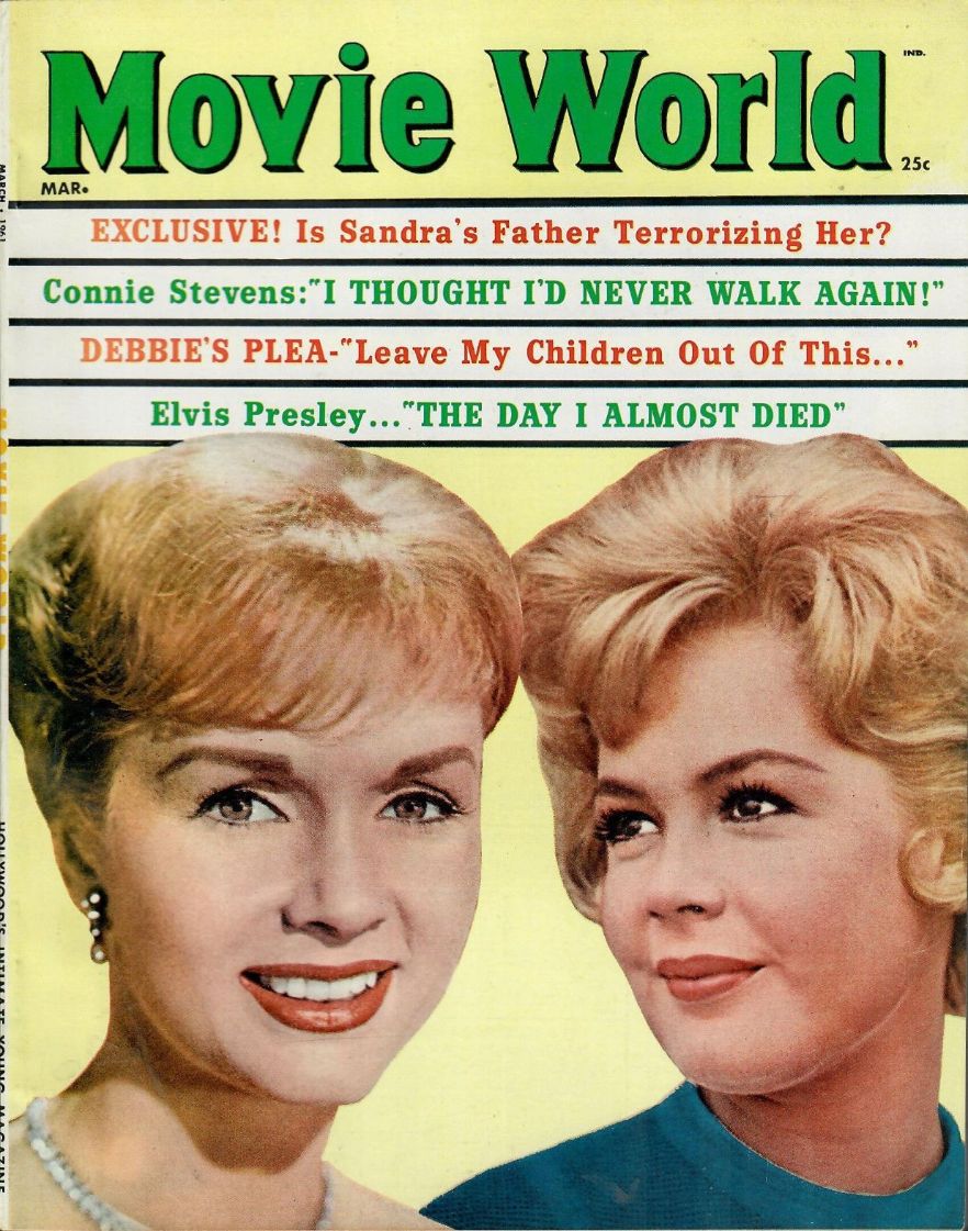 MOVIE WORLD magazine side cover  Vol 6 No 2 March 1961