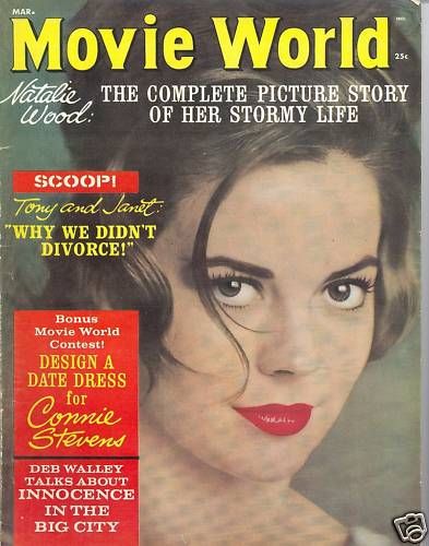 MOVIE WORLD magazine side cover  Vol 7 No 2 March 1962