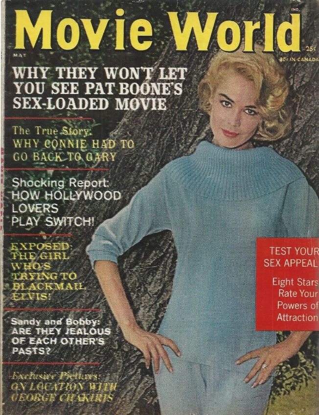 MOVIE WORLD magazine side cover  Vol 8 No 3 May 1963