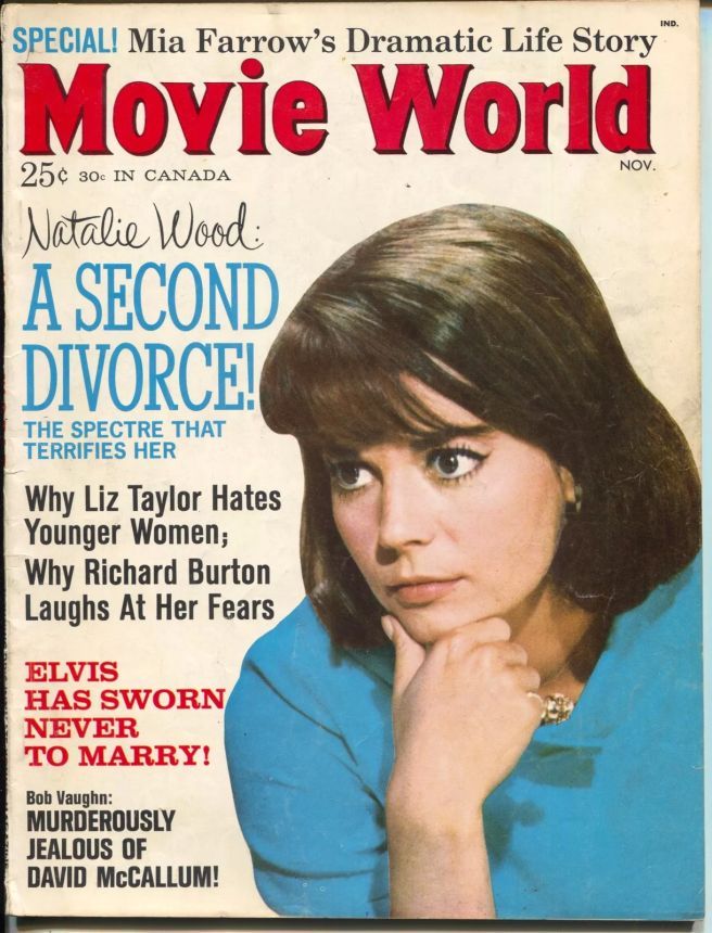 MOVIE WORLD magazine side cover  Vol 8 No 6 November 1963