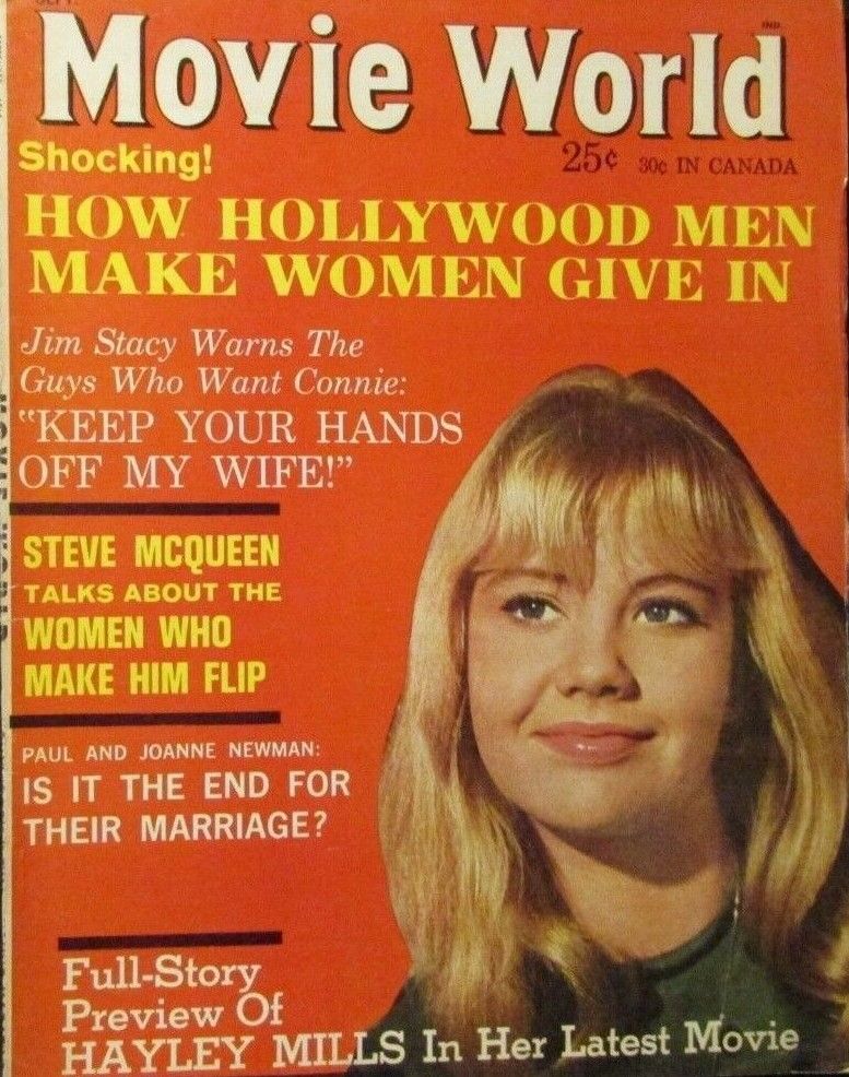 MOVIE WORLD magazine side cover  Vol 9 # 5 September 1964