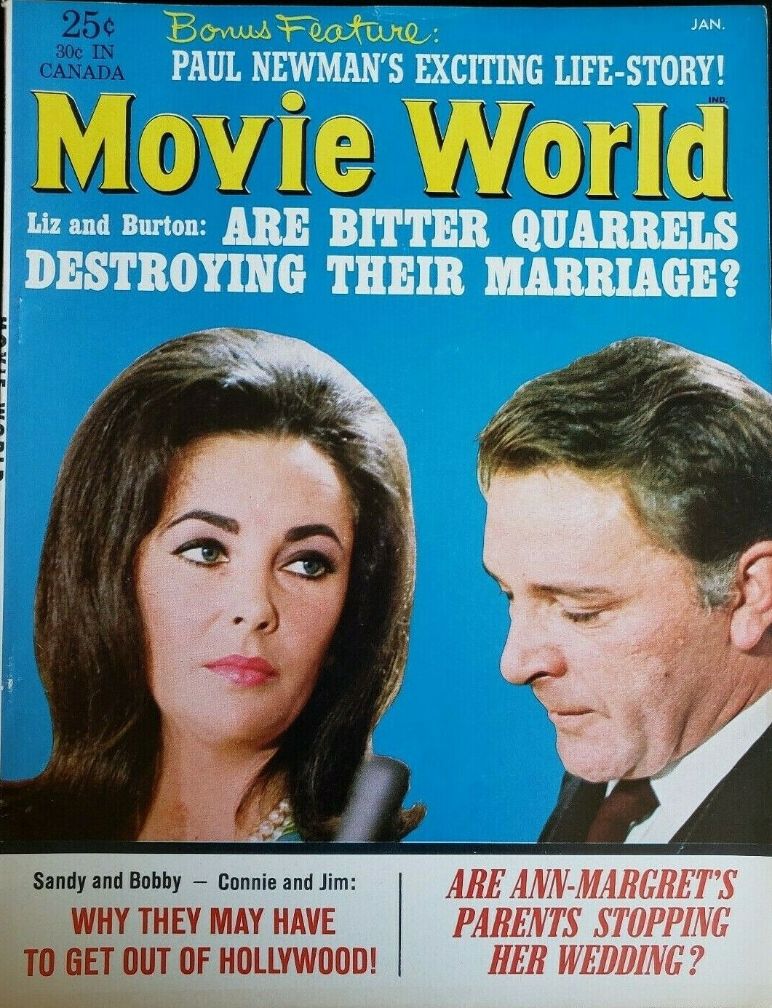 MOVIE WORLD magazine side cover  Vol 10 # 1 January 1965