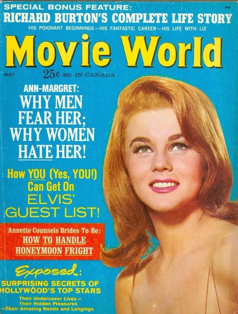 MOVIE WORLD magazine side cover  Vol 10 # 3 May 1965