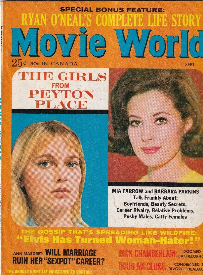 MOVIE WORLD magazine side cover  Vol 10 # 5 September 1965