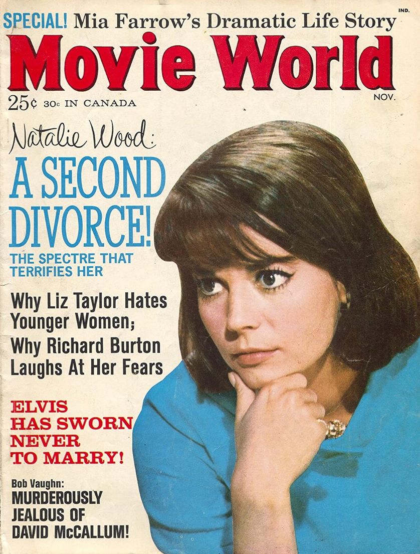 MOVIE WORLD magazine side cover  Vol 10 # 6 November 1965