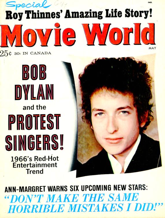 MOVIE WORLD magazine side cover  Vol 11 # 3 May 1966