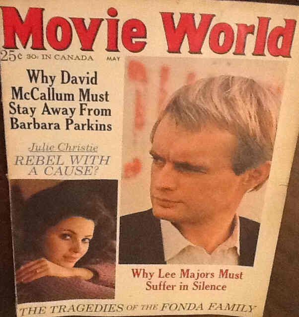 MOVIE WORLD magazine side cover  Vol 12 # 3 May 1967