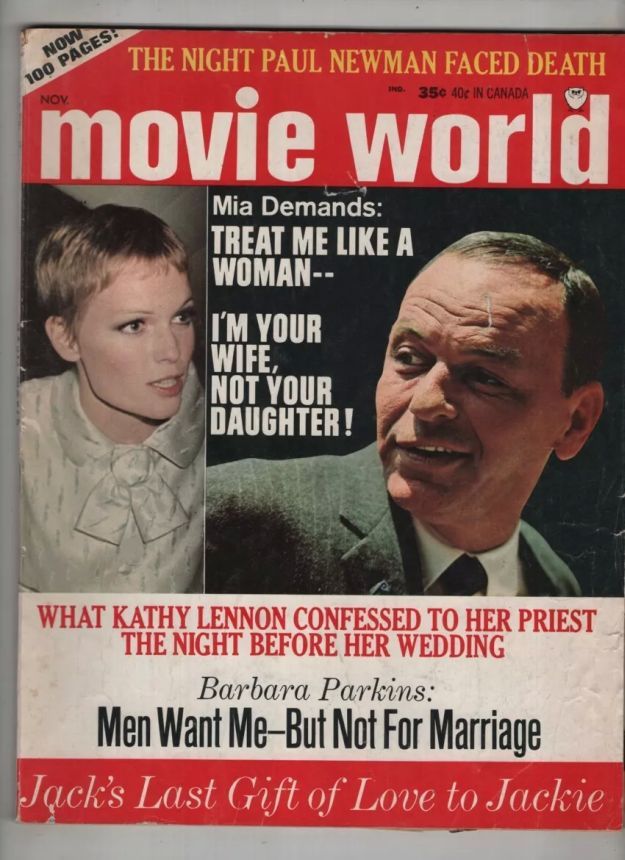MOVIE WORLD magazine side cover  Vol 12 # 6 November 1967