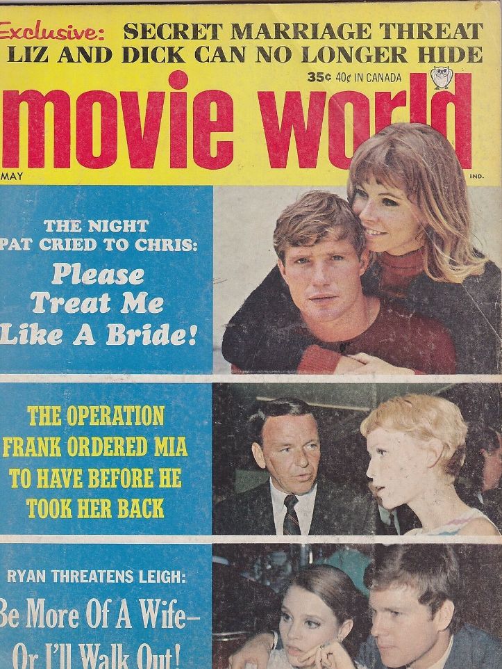 MOVIE WORLD magazine side cover  Vol 13 # 3 May 1968