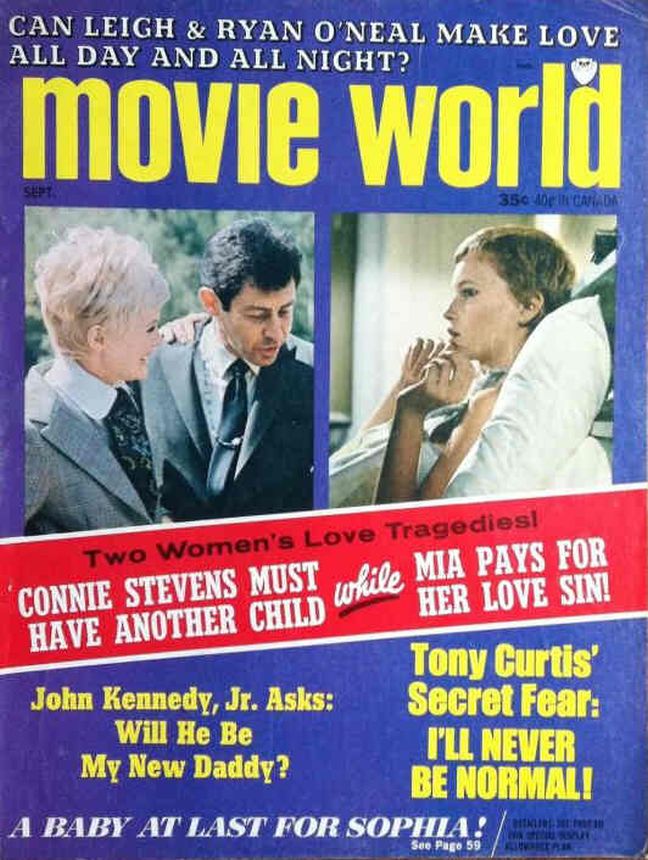 MOVIE WORLD magazine side cover  Vol 13 # 5 September 1968