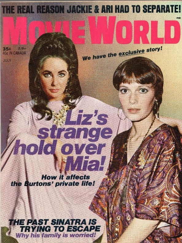 MOVIE WORLD magazine side cover  Vol 14 No 4 July 1969