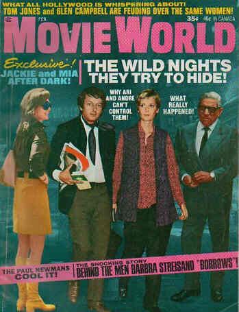 MOVIE WORLD magazine side cover  Vol 15 # 2 February 1970
