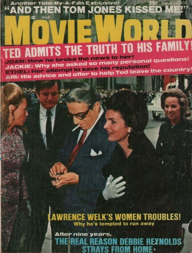 MOVIE WORLD magazine side cover  Vol 15 # 3 March 1970