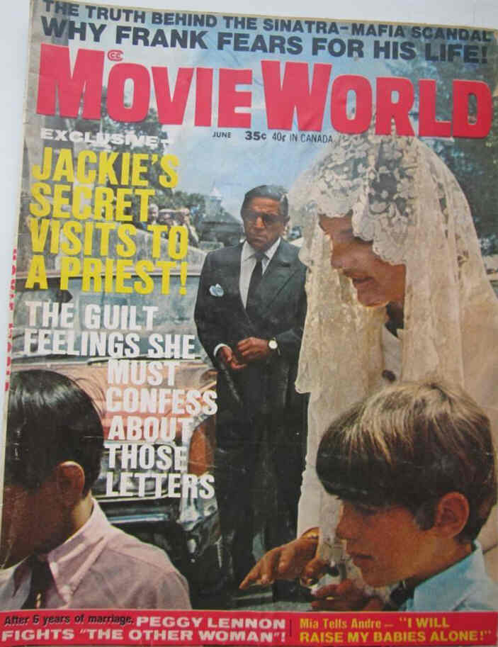 MOVIE WORLD magazine side cover  Vol 15 # 6 June 1970