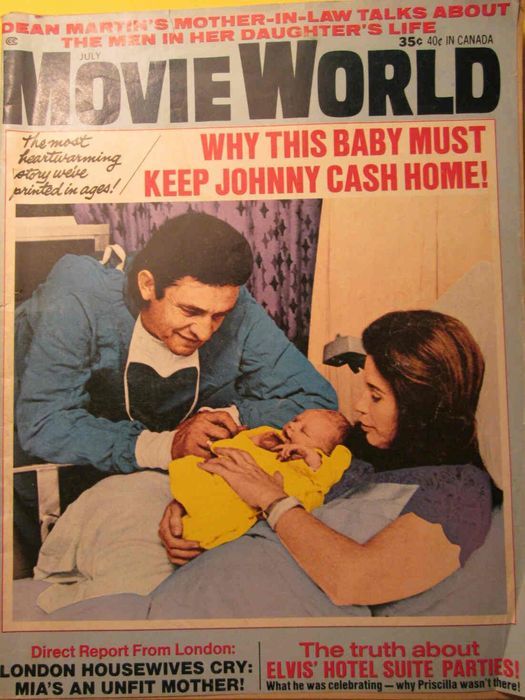 MOVIE WORLD magazine side cover  Vol 15 # 7 July 1970