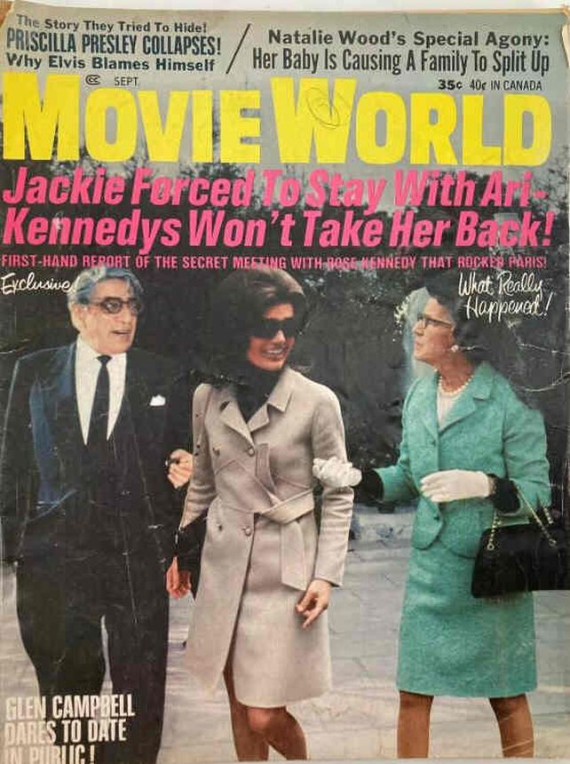 MOVIE WORLD magazine side cover  Vol 15 # 9 September 1970