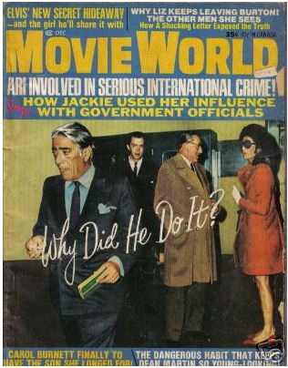 MOVIE WORLD magazine side cover  Vol 15 # 12 December 1970