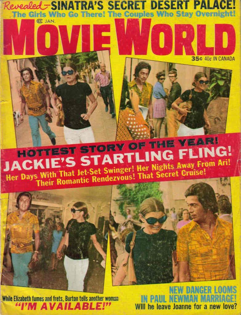 MOVIE WORLD magazine side cover  Vol 16 # 1 January 1971