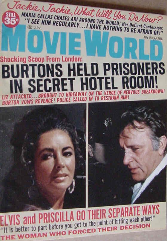 MOVIE WORLD magazine side cover  Vol 16 # 4 April 1971