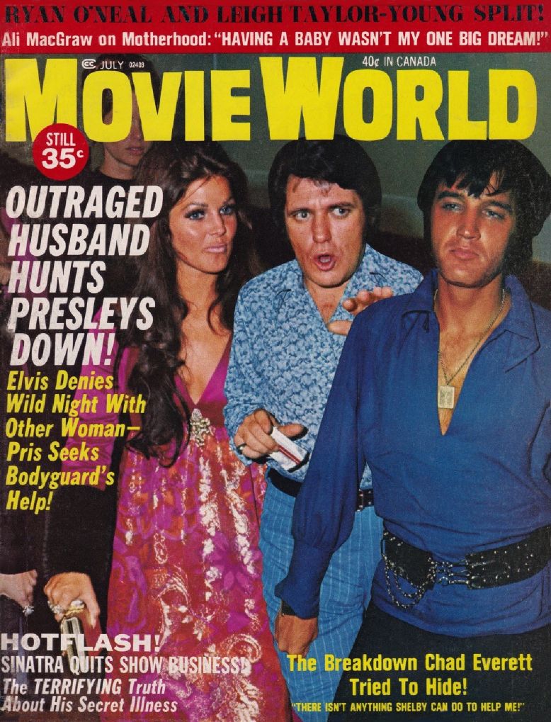 MOVIE WORLD magazine side cover  Vol 16 # 7 July 1971