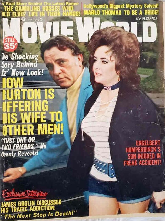 MOVIE WORLD magazine side cover  Vol 16 # 8 August 1971