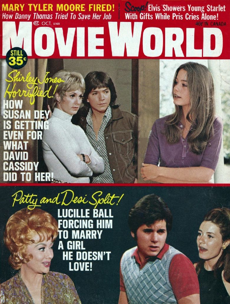 MOVIE WORLD magazine side cover  Vol 16 # 10 October 1971