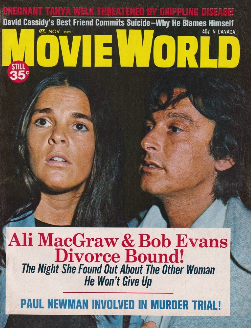 MOVIE WORLD magazine side cover  Vol 16 # 11 November 1971