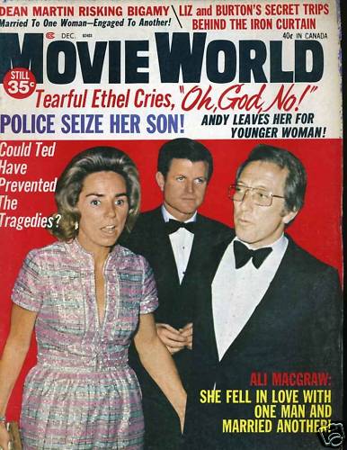 MOVIE WORLD magazine side cover  Vol 16 # 12 December 1971