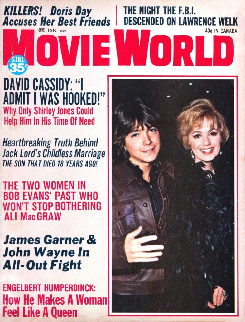 MOVIE WORLD magazine side cover  Vol 17 # 1 January 1972