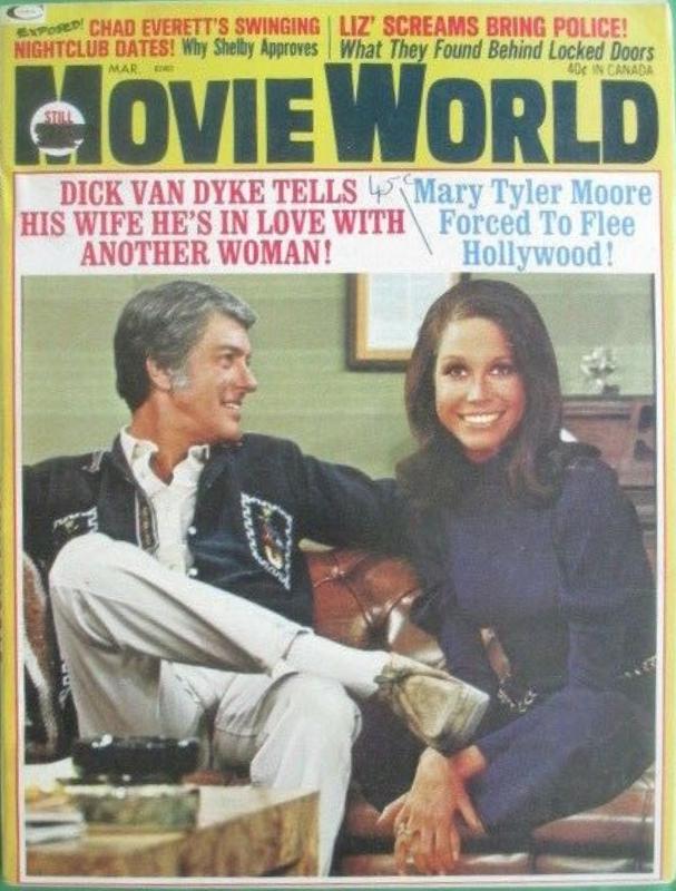 MOVIE WORLD magazine side cover  Vol 17 # 3 March 1972