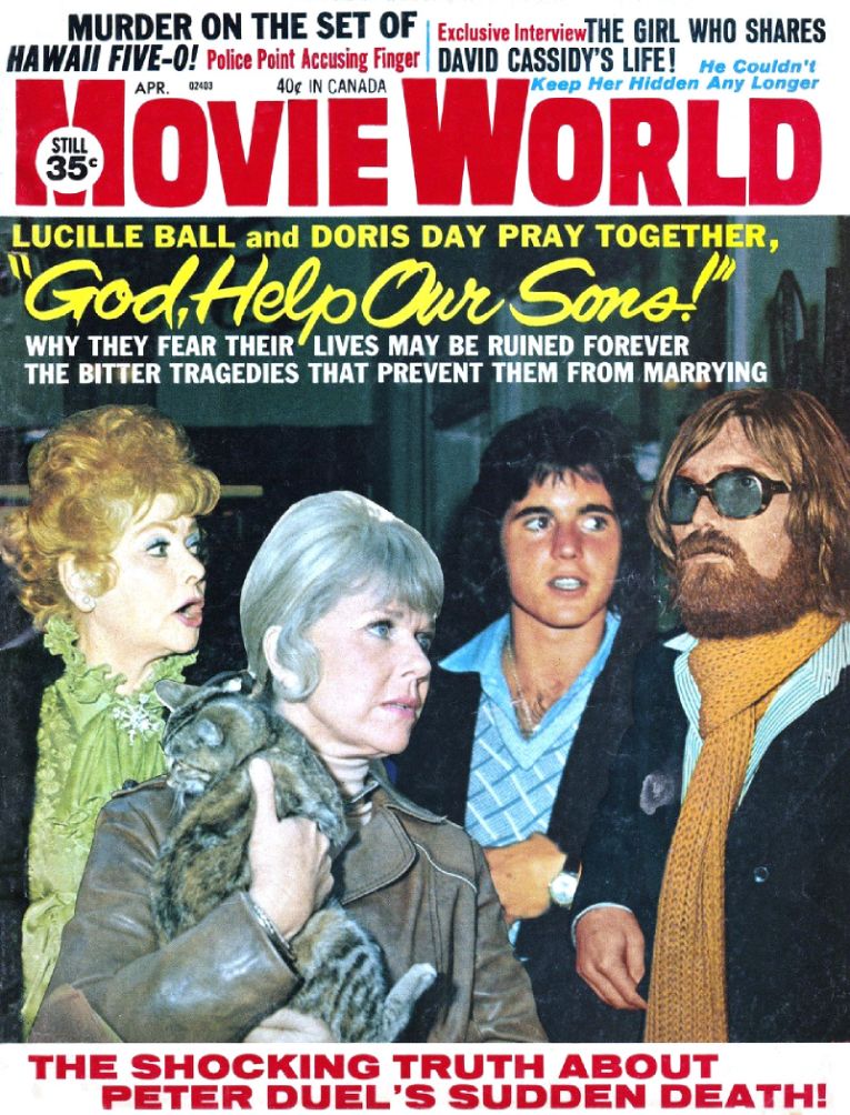MOVIE WORLD magazine side cover  Vol 17 # 4 April 1972