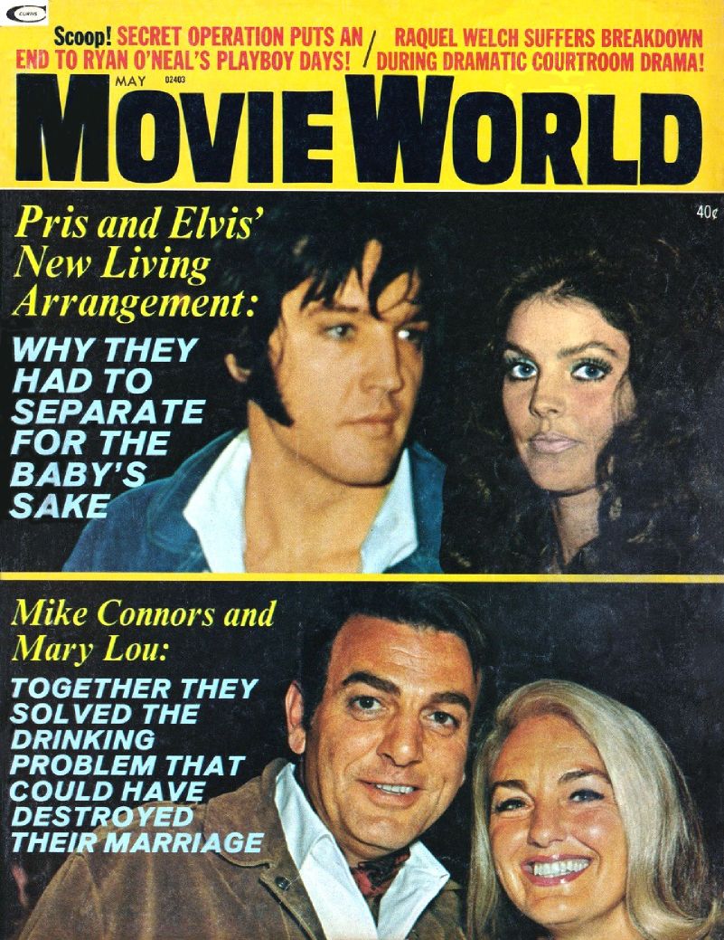 MOVIE WORLD magazine side cover  Vol 17 # 5 May 1972