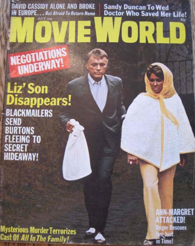 MOVIE WORLD magazine side cover  Vol 17 # 7 July 1972