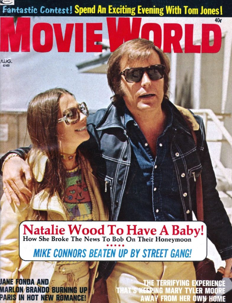 MOVIE WORLD magazine side cover  Vol 17 # 8 August 1972
