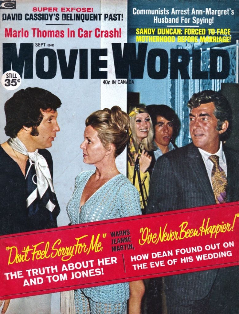 MOVIE WORLD magazine side cover  Vol 17 # 9 September 1972