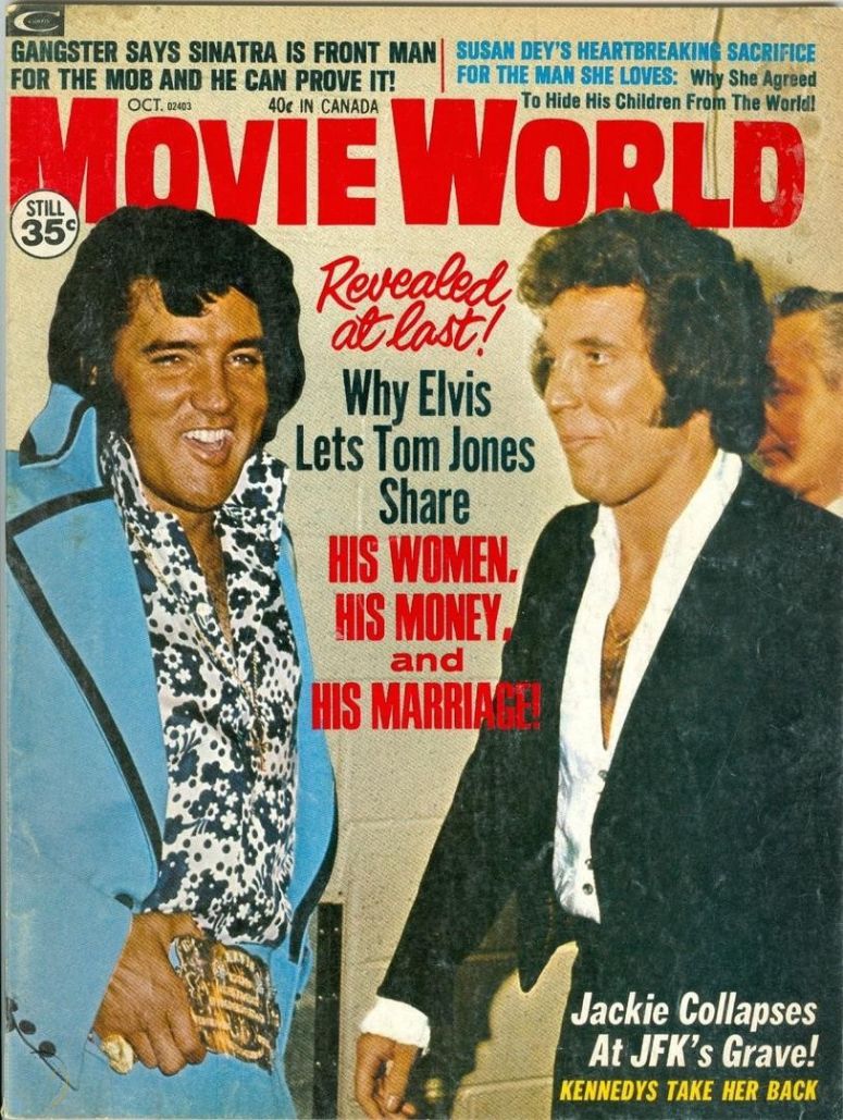 MOVIE WORLD magazine side cover  Vol 17 # 10 October 1972