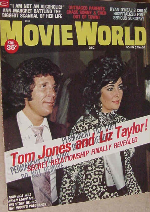 MOVIE WORLD magazine side cover  Vol 17 # 12 December 1972