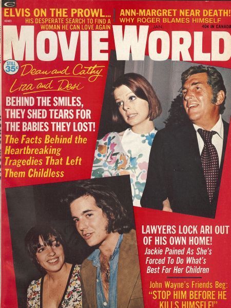 MOVIE WORLD magazine side cover  Vol 18 # 1 January 1973