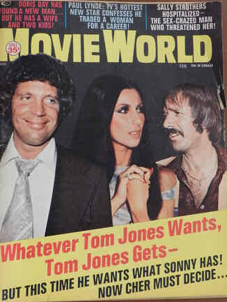 MOVIE WORLD magazine side cover  Vol 18 # 2 February 1973