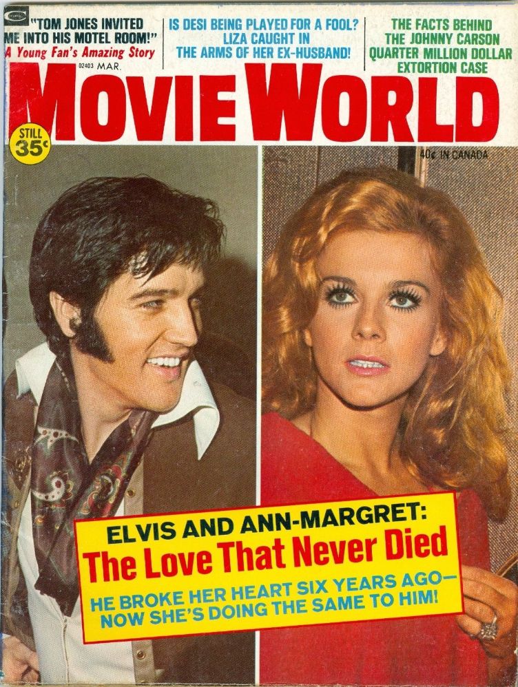 MOVIE WORLD magazine side cover  Vol 18 # 3 March 1973