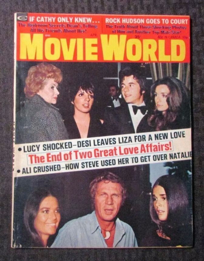 MOVIE WORLD magazine side cover  Vol 18 # 4 April 1973
