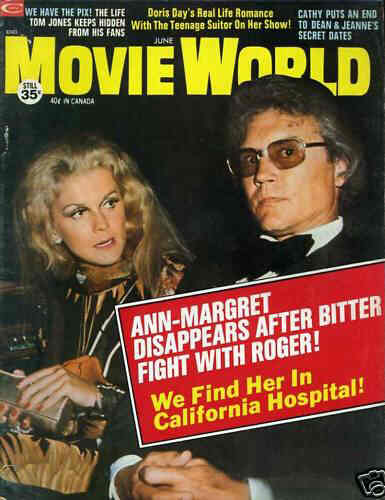 MOVIE WORLD magazine side cover  Vol 18 # 6 June 1973