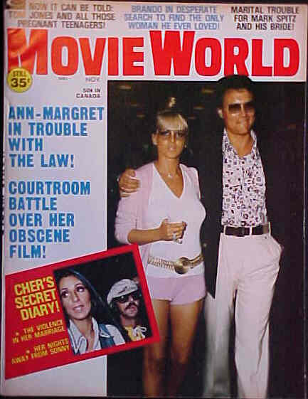 MOVIE WORLD magazine side cover  Vol 18 # 11 November 1973