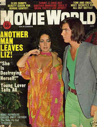 MOVIE WORLD magazine side cover  Vol 19 No 1 January 1974