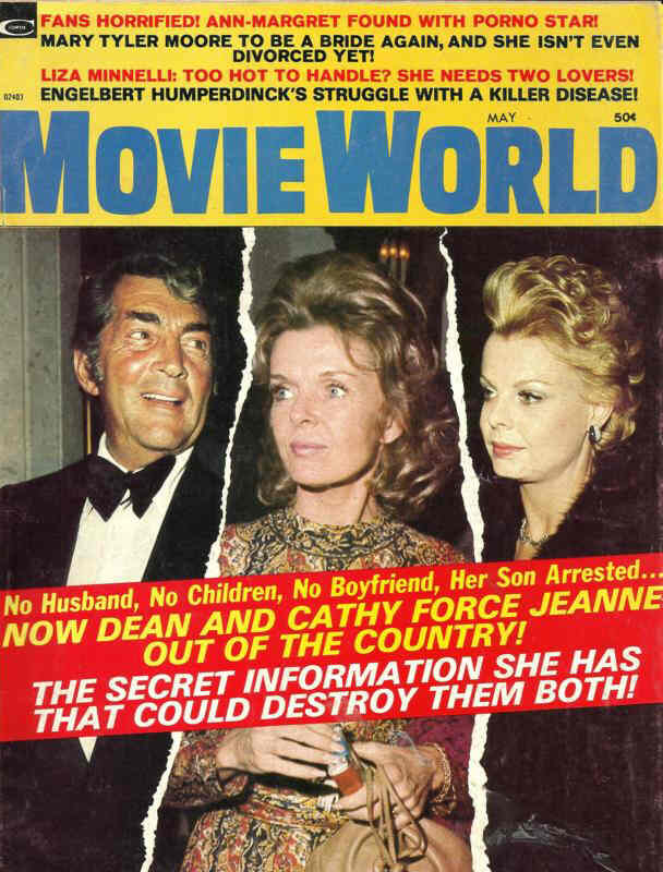 MOVIE WORLD magazine side cover  Vol 19 No 5 May 1974